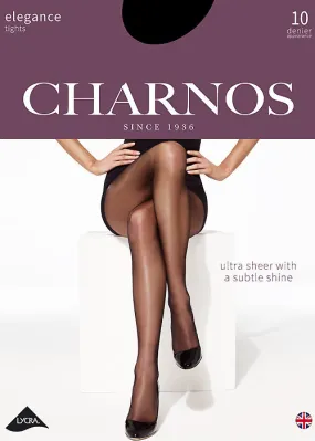 Charnos Elegance Subtle Shine Ultra Sheer Tights 10 Denier