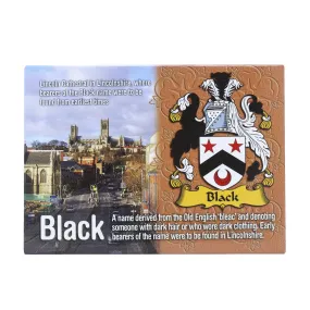 Coat of Arms Metallic Magnet Scotland Black