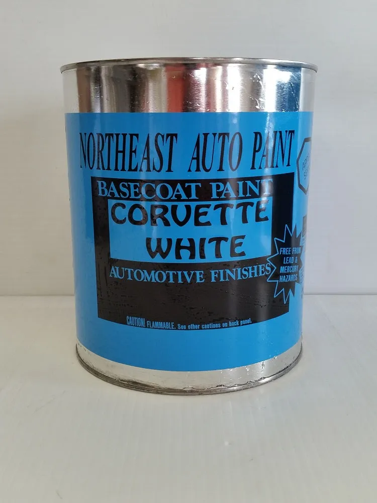 CORVETTE WHITE BASE COAT CLEAR COAT CAR PAINT BASECOAT CLEARCOAT AUTOMOTIVE RESTORATION CAR PAINT KIT