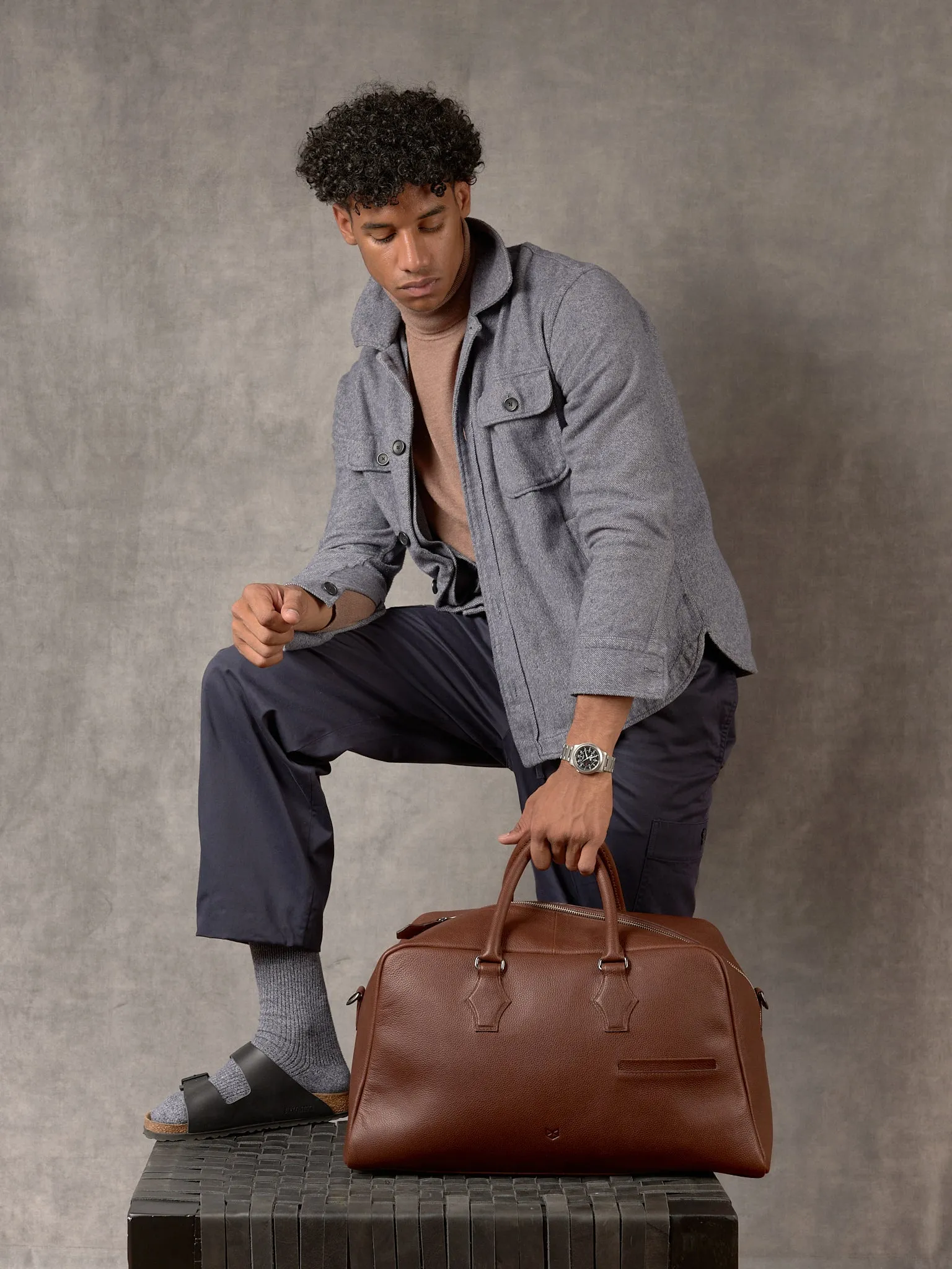 Cosimo Duffle Bag · Brown