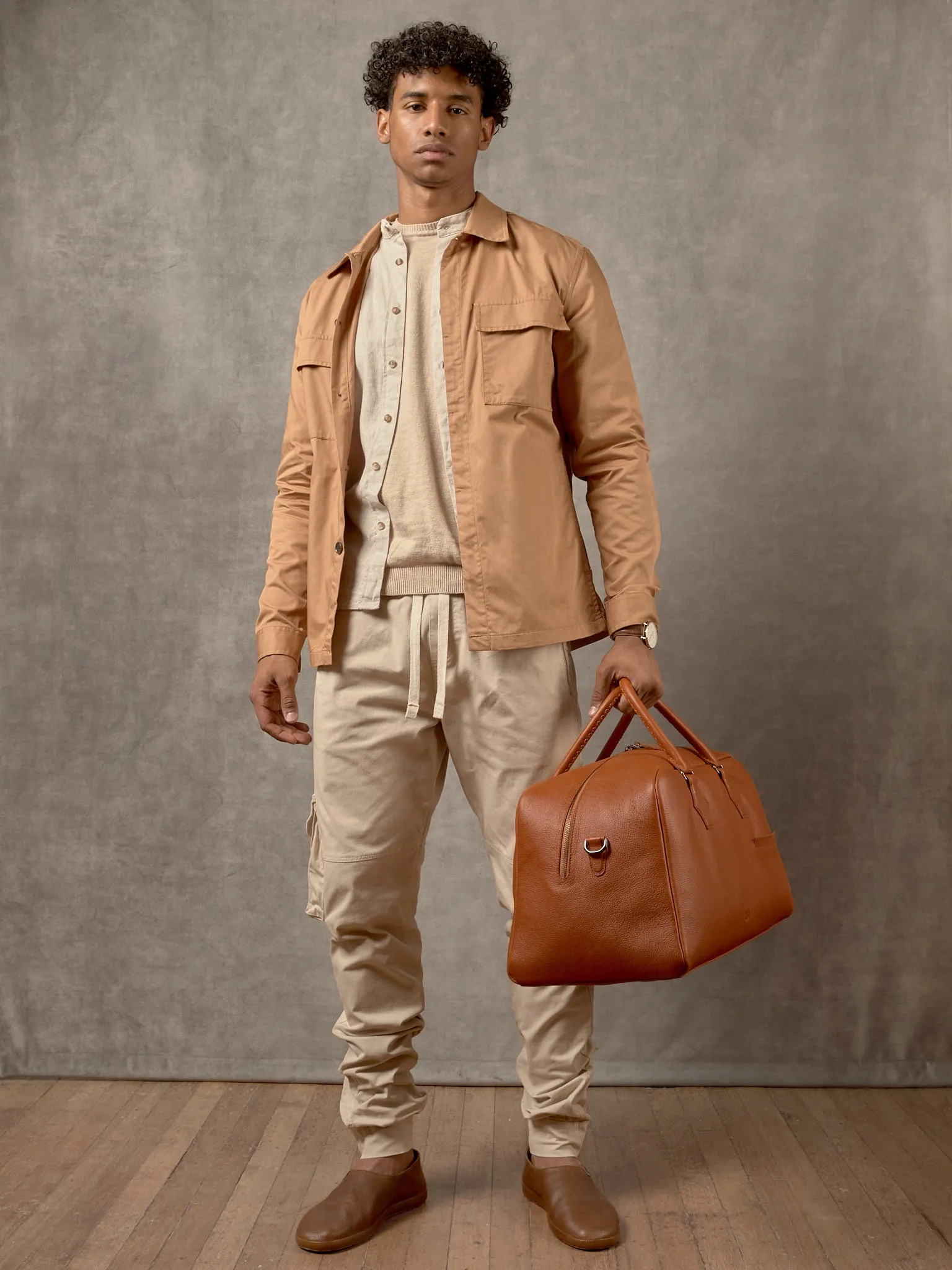 Cosimo Duffle Bag · Tan