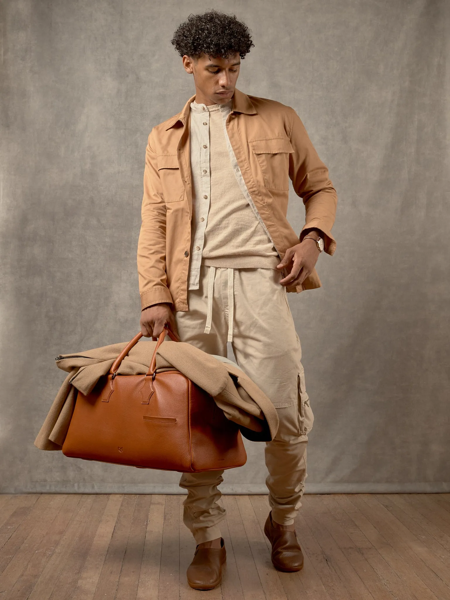 Cosimo Duffle Bag · Tan