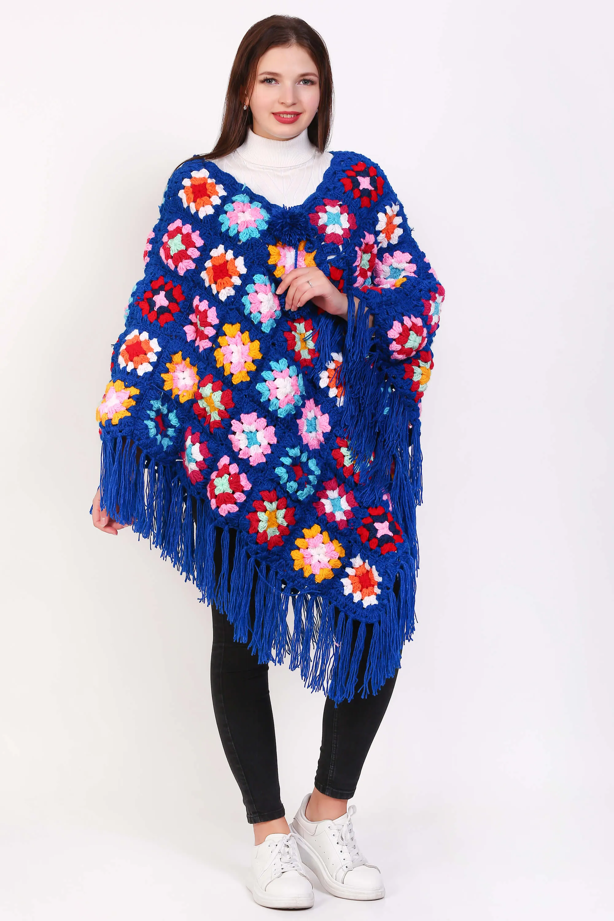 crochet poncho for women boho Lightweight Sweater