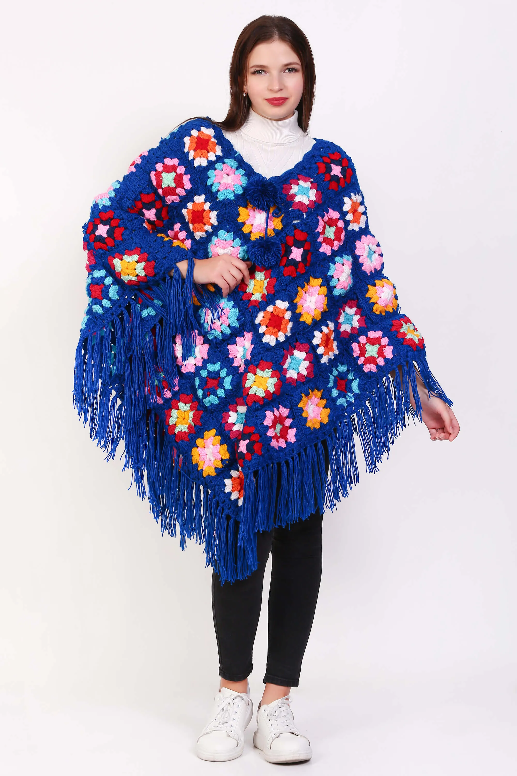 crochet poncho for women boho Lightweight Sweater