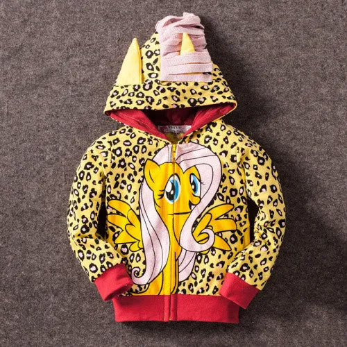 Cute Pony Kids Cartoon Jacket - Free Shipping to N.A.