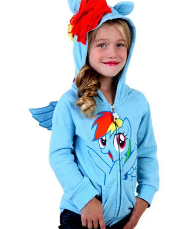 Cute Pony Kids Cartoon Jacket - Free Shipping to N.A.