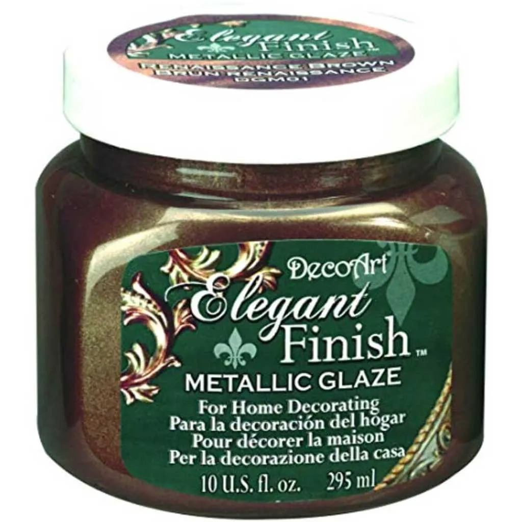 Decoart Elegant Finish Glaze Renaissance Brown 10oz