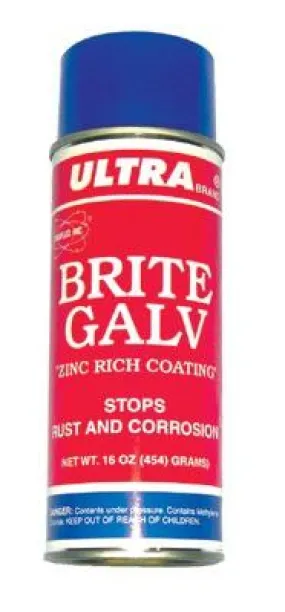 Dynaflux DF305-16 16 oz Aerosol Can of Ultra Brand Bright Zinc Galvanizing, 16 oz Aerosol Can (1 Can)