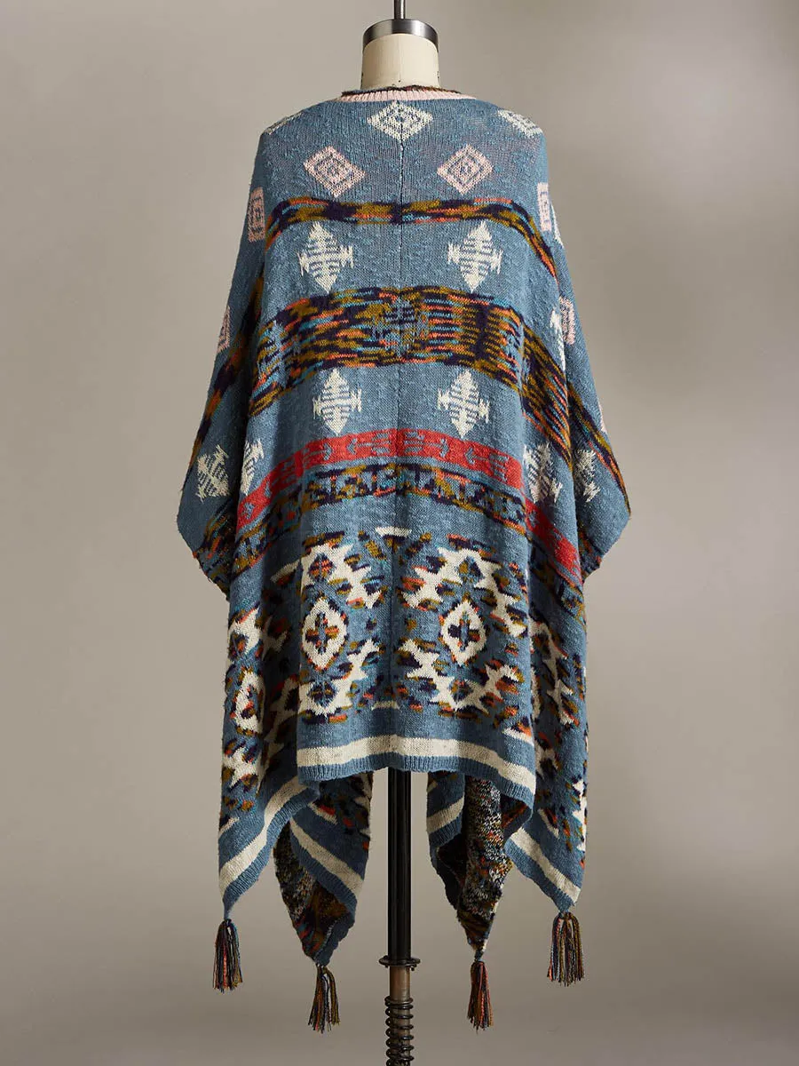 Ethnic Style Knitted Coat