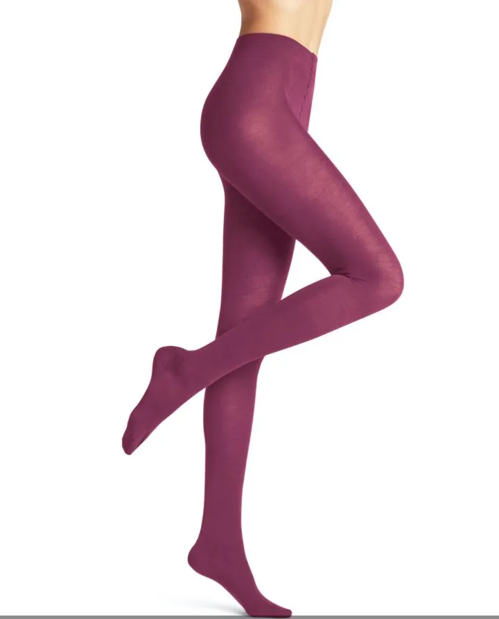 Falke Red Plum Soft Merino Tights