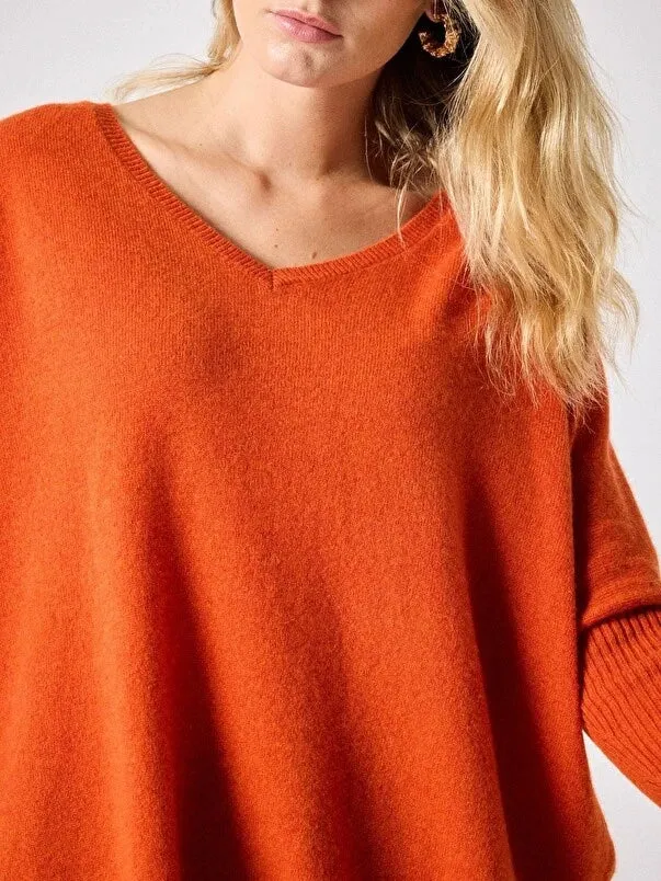 Feu Cashmere Poncho Sweater