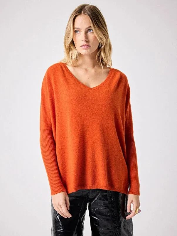 Feu Cashmere Poncho Sweater