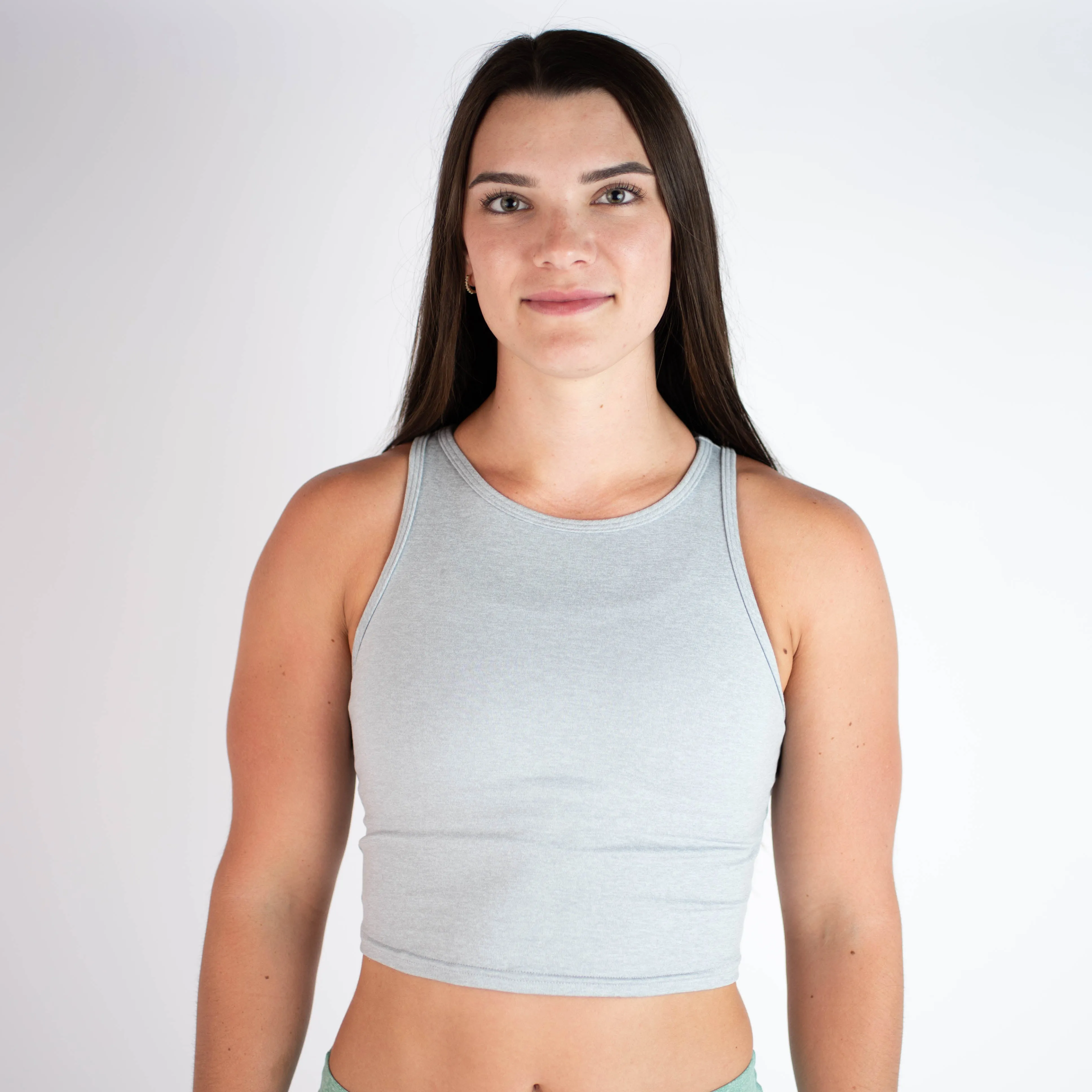 FLEO Tempo Crop Tank - Sleet