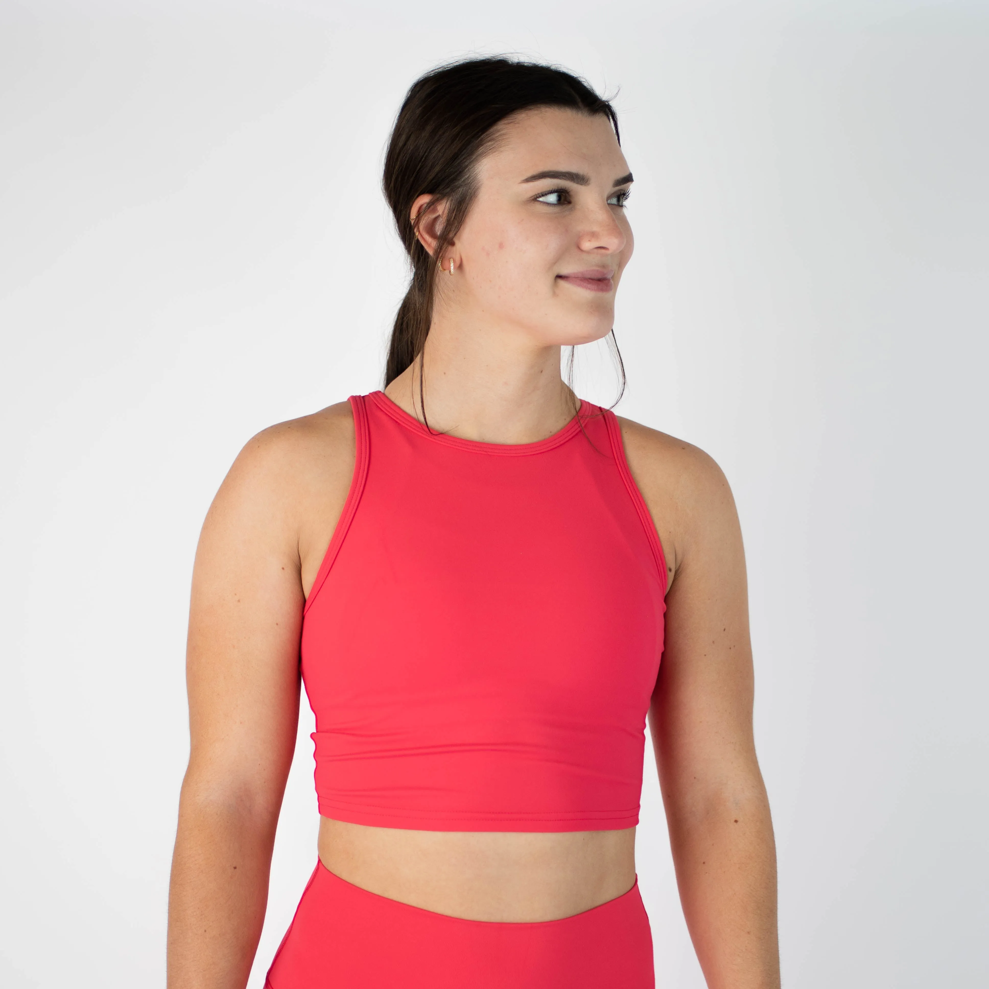 FLEO Tempo Crop Tank - Teaberry