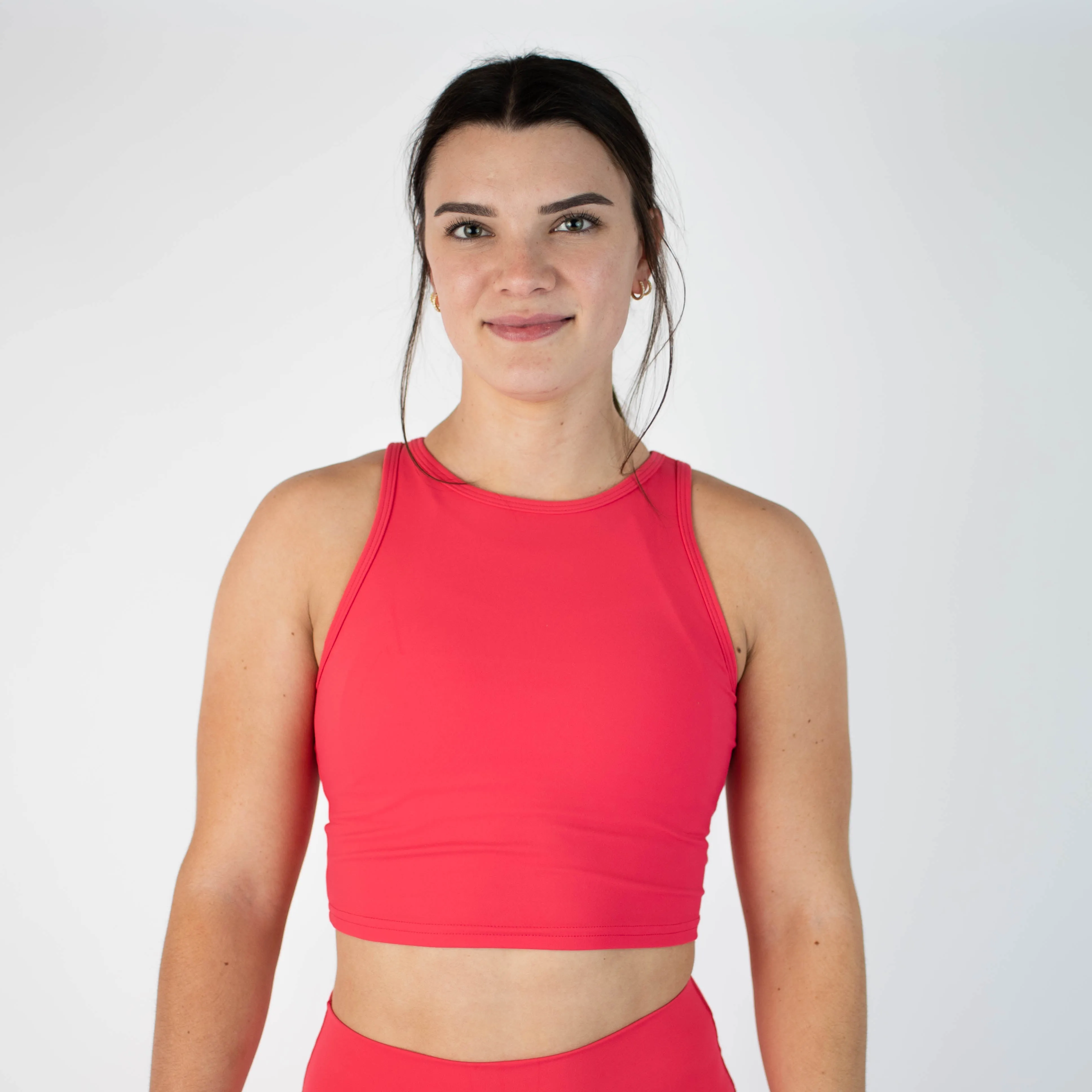 FLEO Tempo Crop Tank - Teaberry