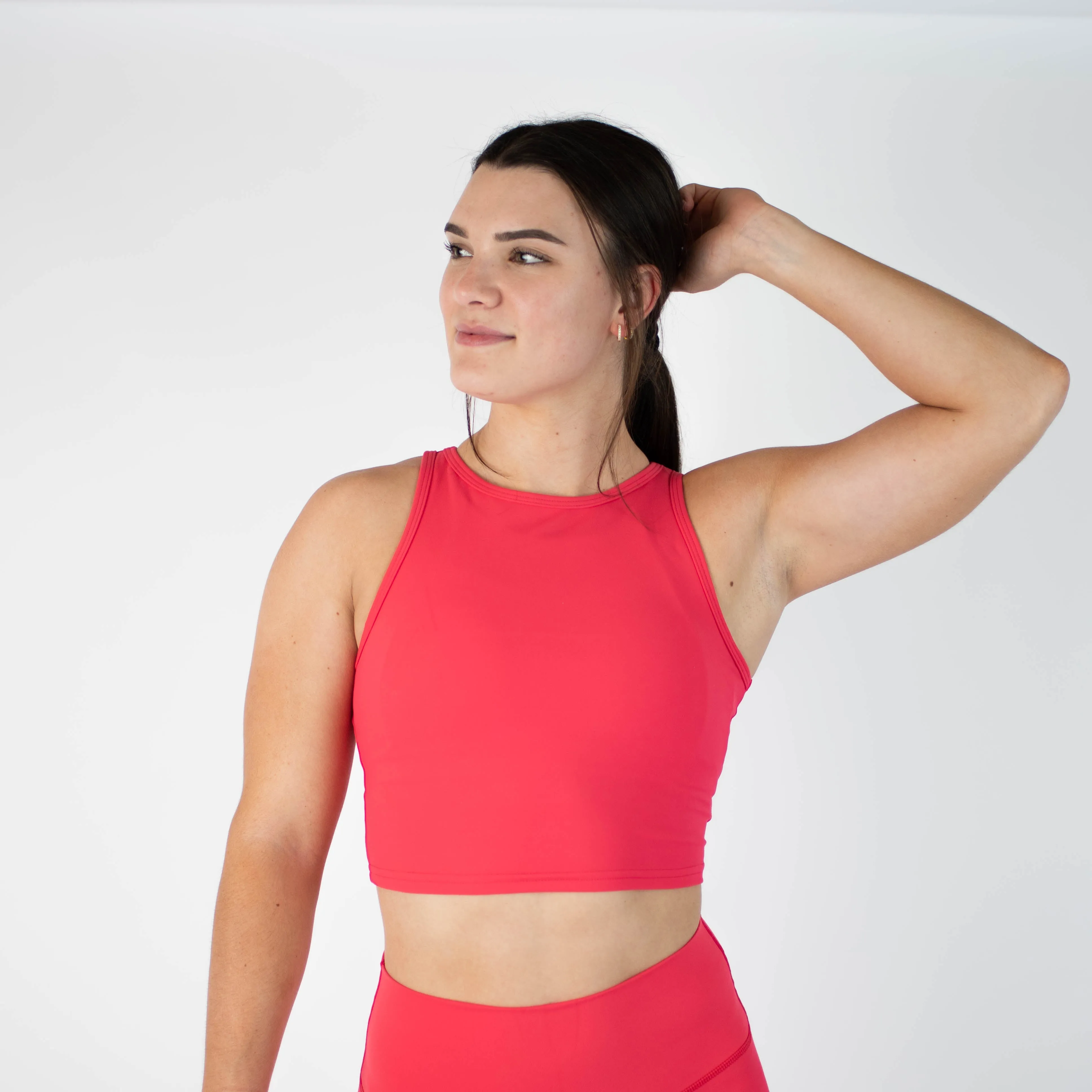 FLEO Tempo Crop Tank - Teaberry