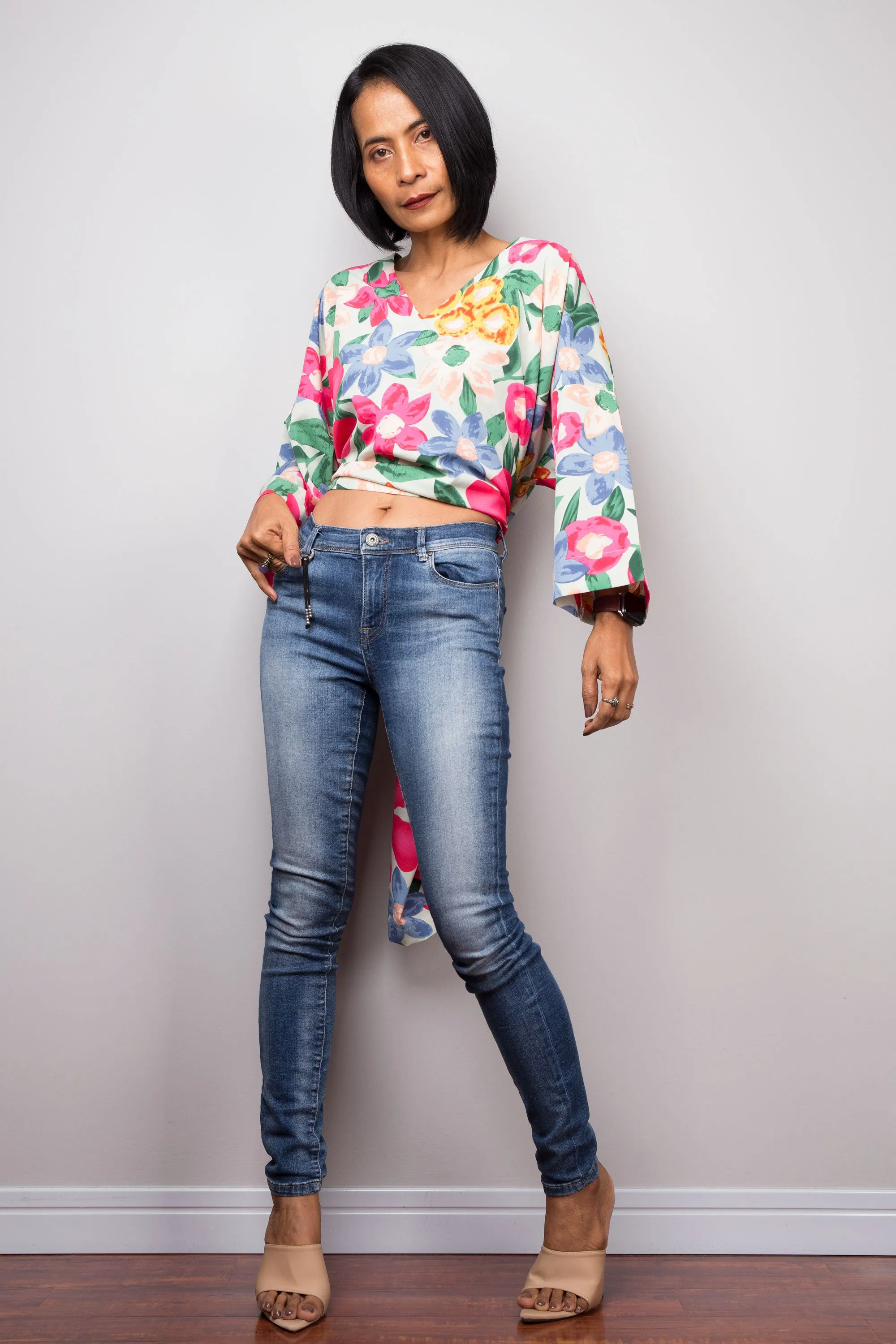 Floral Kaftan top