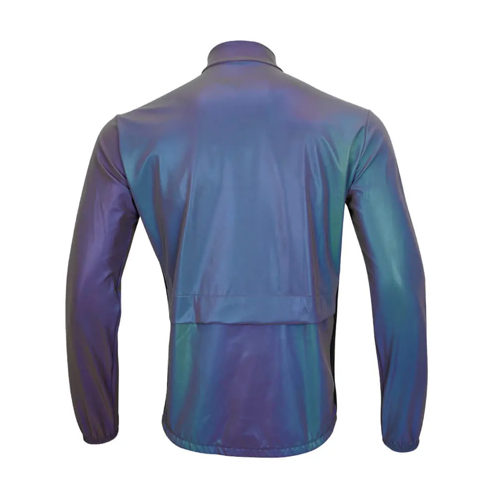 GCG Rainbow Reflective Waterproof Windproof Cycling Jacket For Men