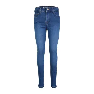 GIRLS DENIM BLUE SLIM FIT TROUSER