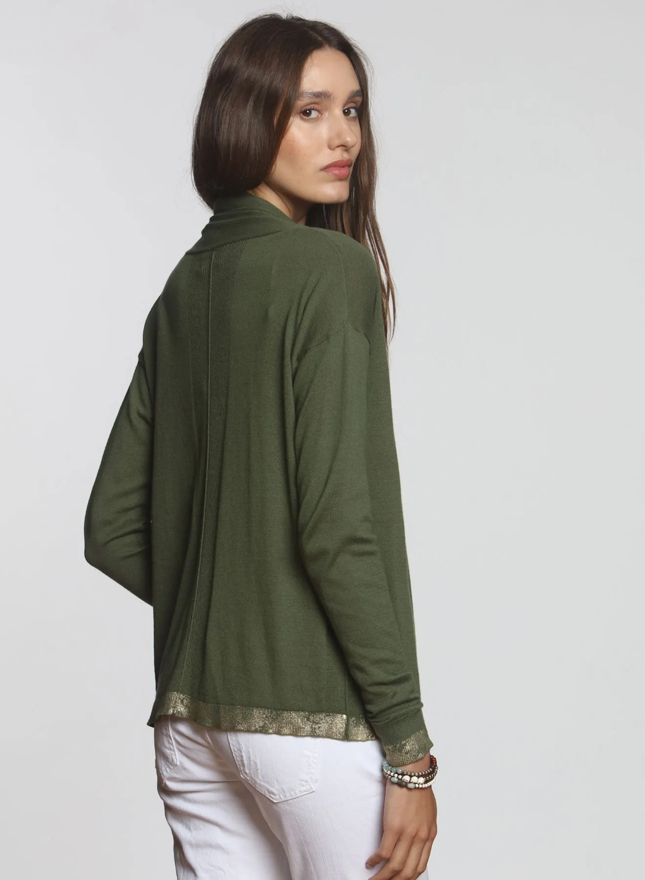 Goldie Cardigan - OD Green