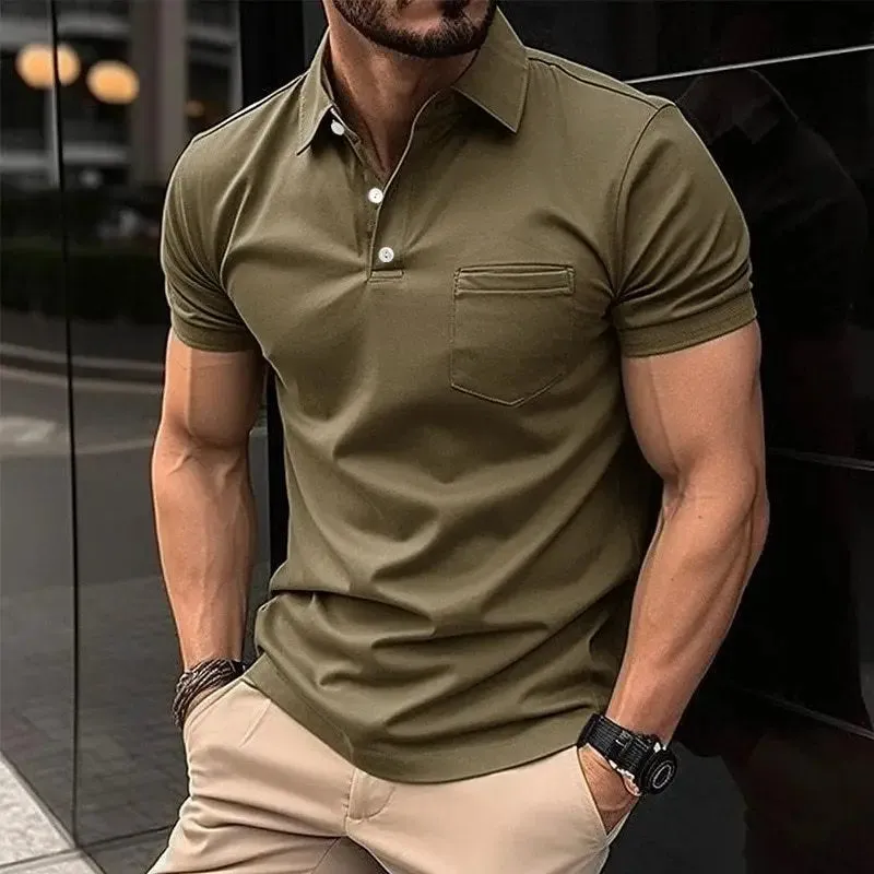 golf shirt fashion 3D T-shirt  POLO shirt casual short sleeve summer street clothing men's clothing European measurement