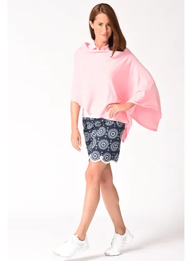 Golftini: Women's Cotton Cashmere Poncho (One Size)