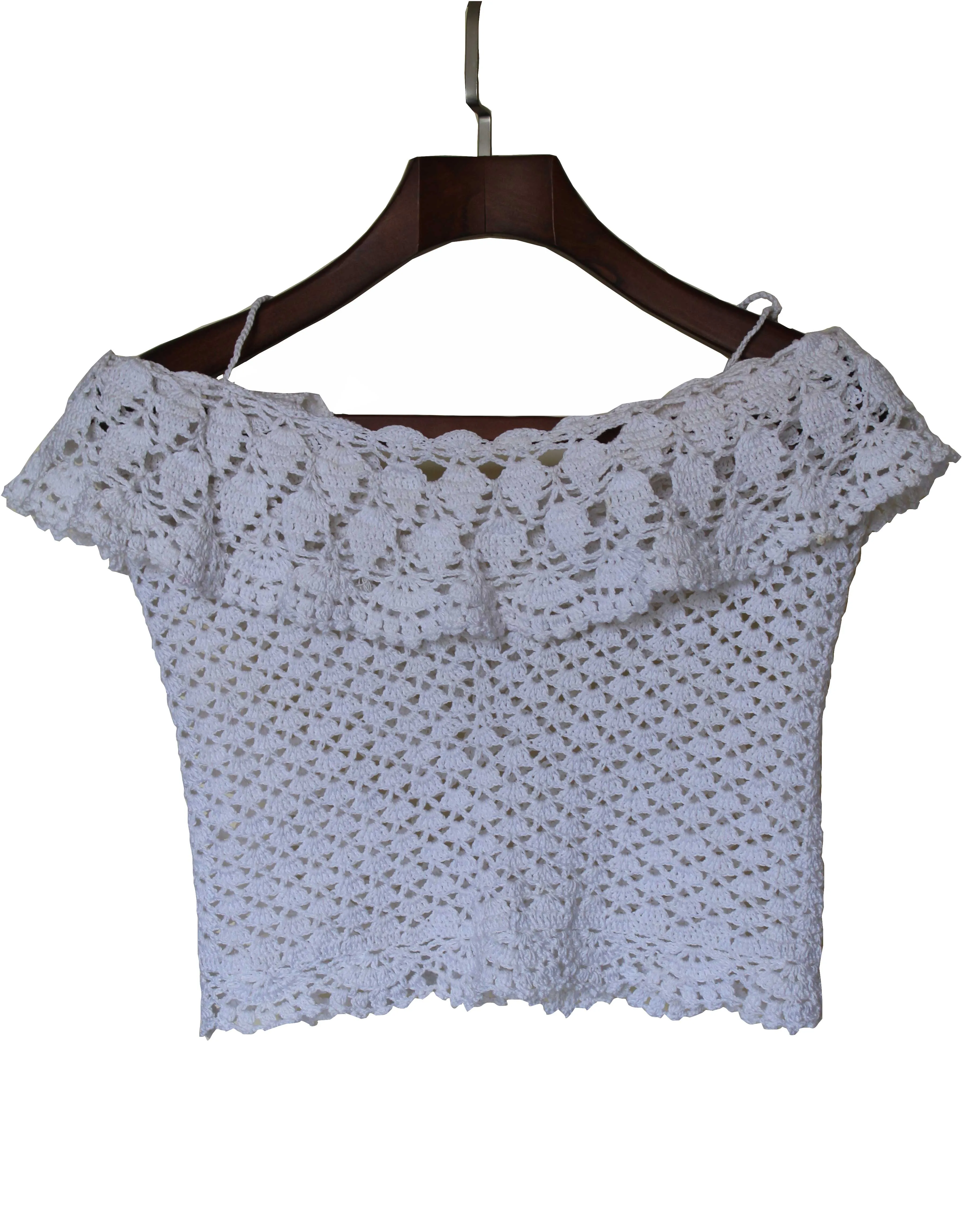 Graminarts crochet beautiful round neck design tops for young lady