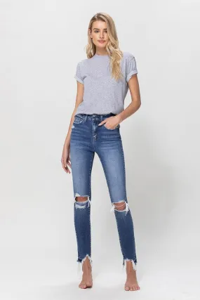 High Rise Ankle Skinny Jeans