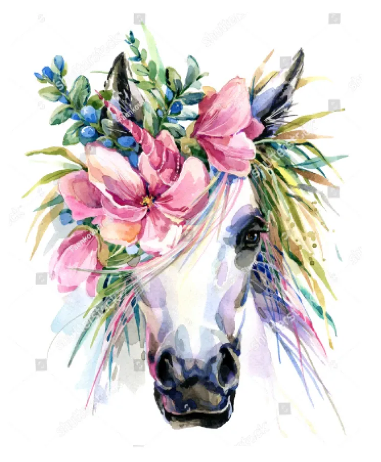 HTV Transfer Watercolor Unicorn