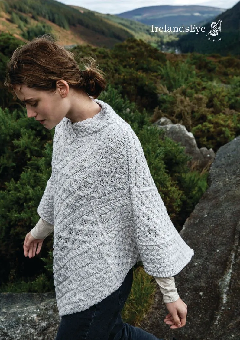 IrelandsEye Poncho | Silver Marl