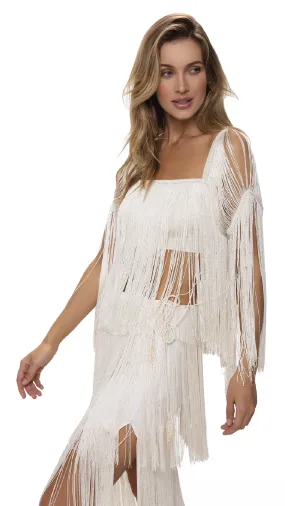 Ivory Poncho Coverup