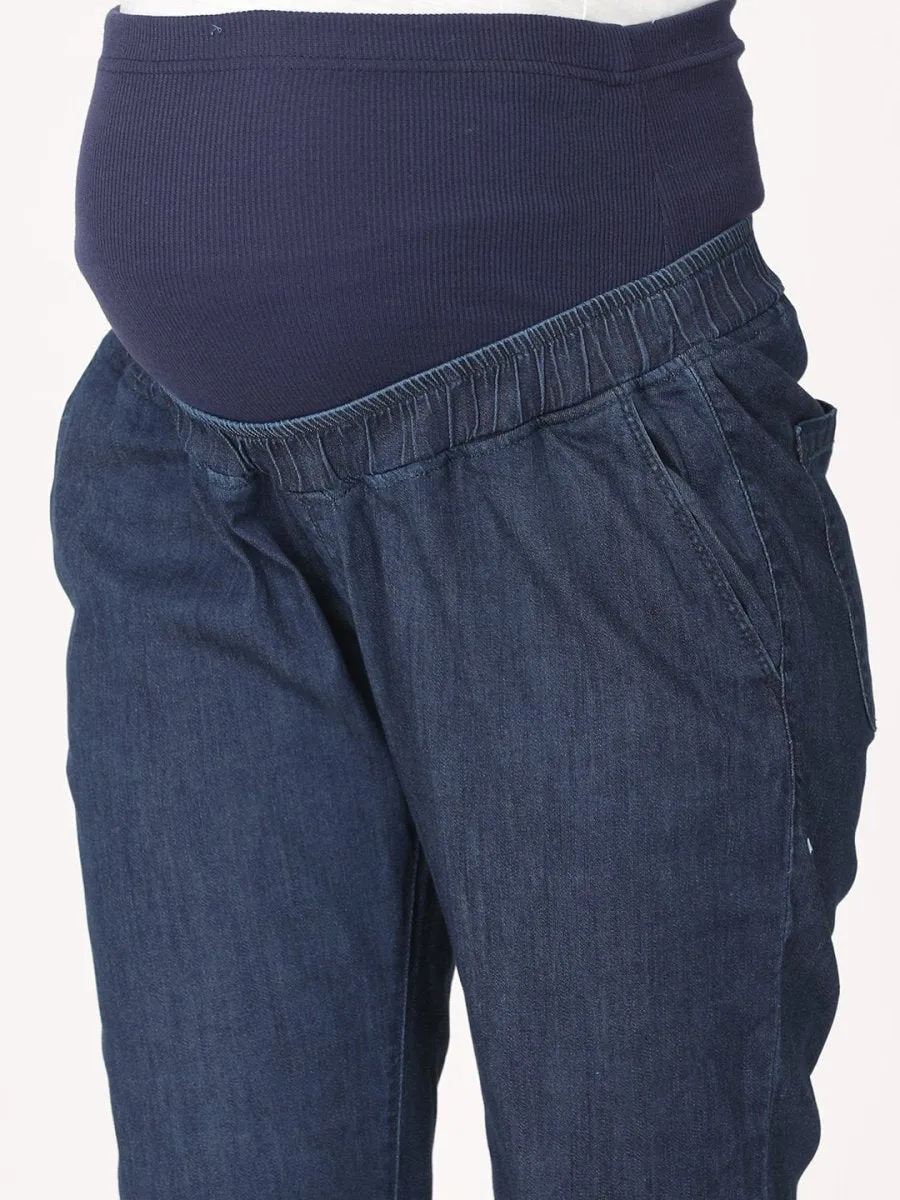 Jogger Style Maternity Denims with Belly Support