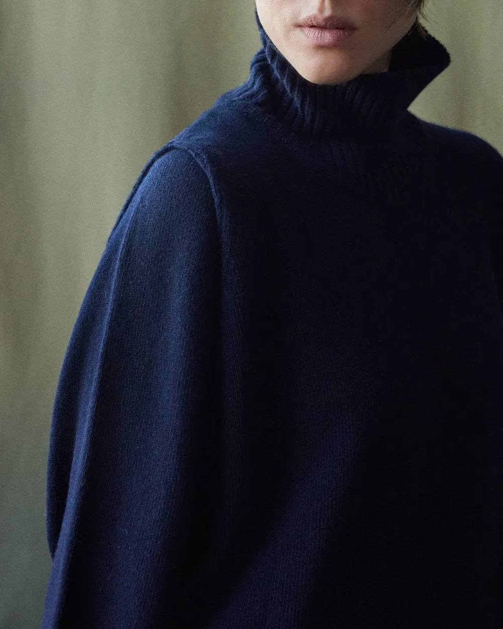 Kallmeyer Navy Oversized Cashmere Sweater