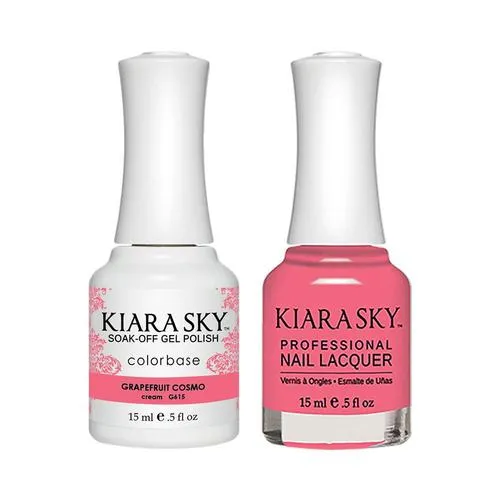 Kiara Sky Classic Gel & Polish Duo - 615 Grapefruit