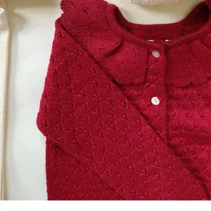 Konges Sløjd Savy Red Holiday Knit Cardigan