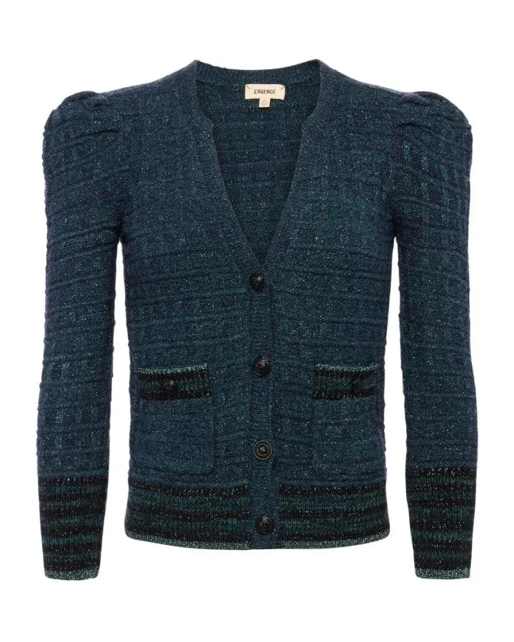 L'Agence Jenni Waffle Stitch Cardi