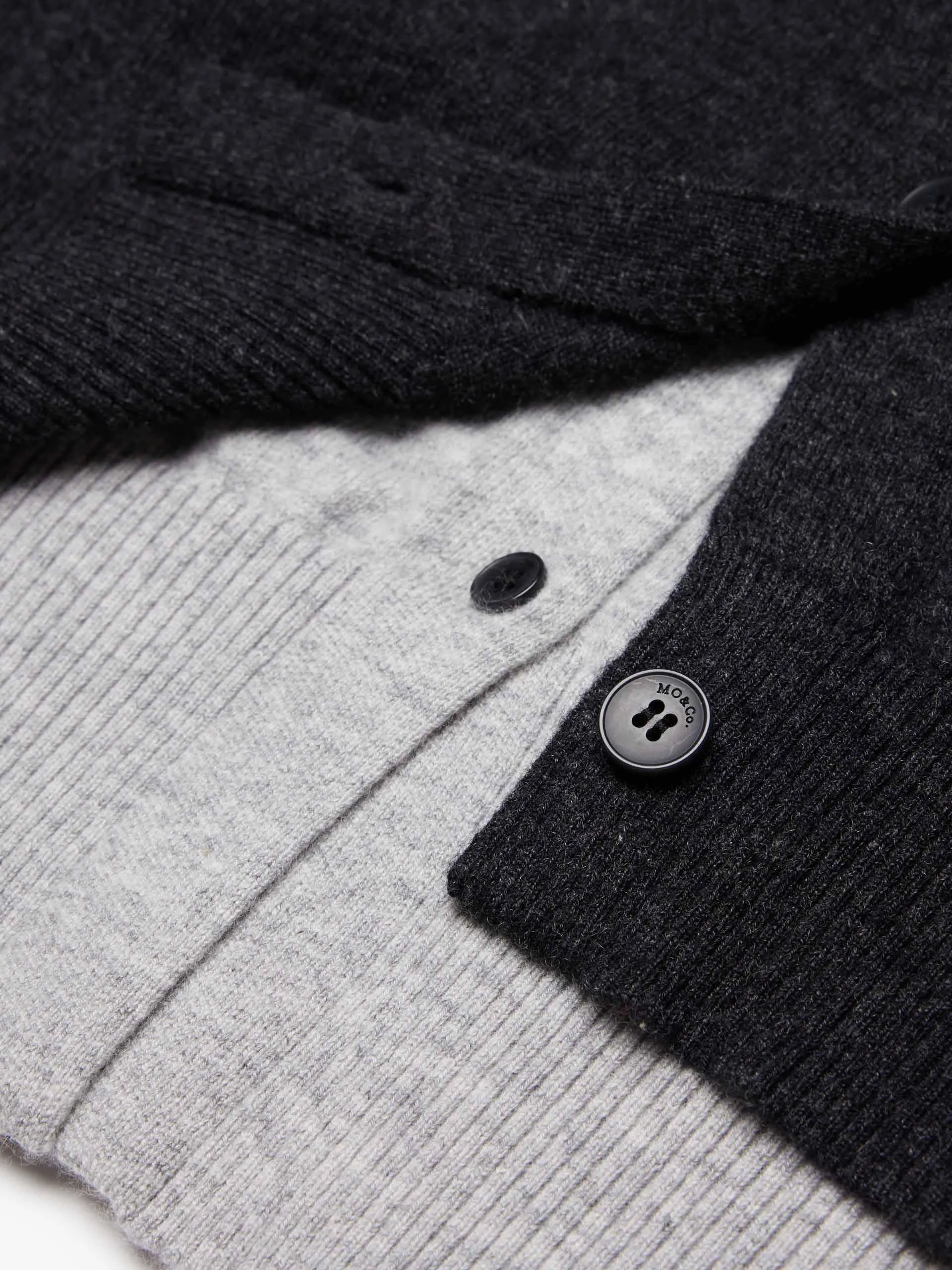 Layered Detail Wool Cardigan