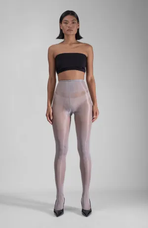 LECHERY® LUSTROUS SILKY SHINY 40 DENIER PANTYHOSE - GREY