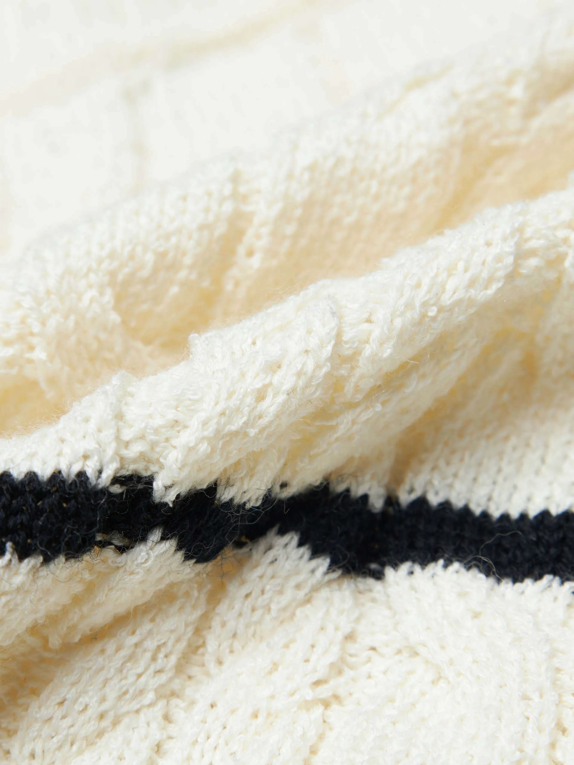 Loose Stripes Knit Cardigan