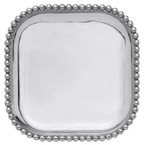 Mariposa Brillante Pearled Small Square Platter