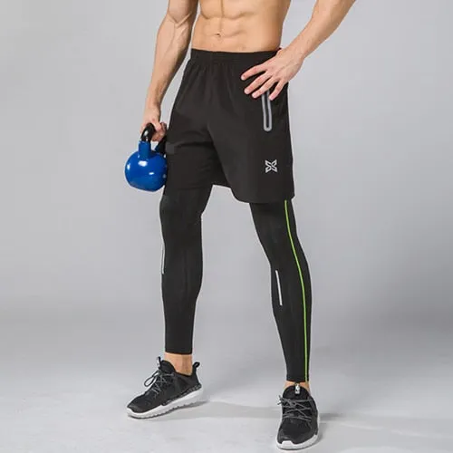 Men Running Tights Shorts Pants