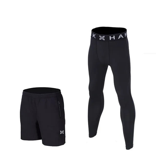 Men Running Tights Shorts Pants