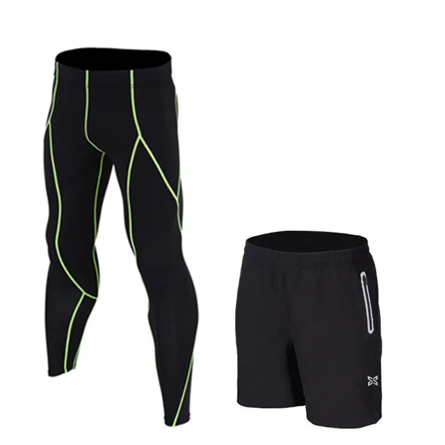 Men Running Tights Shorts Pants