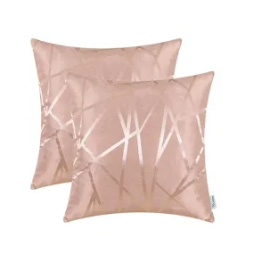 Metallic Décor Rose Gold Pillows