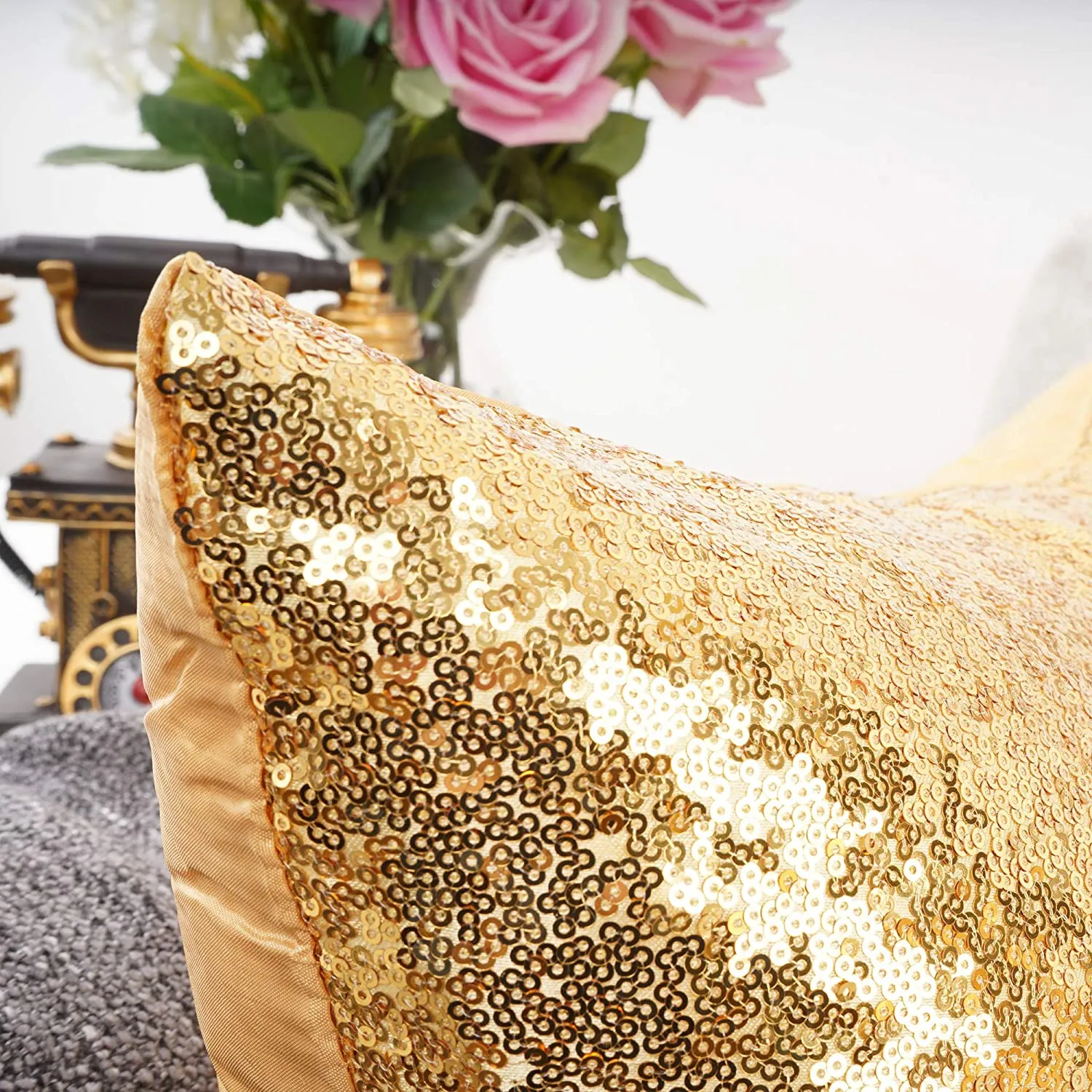 Metallic Gold Pillows