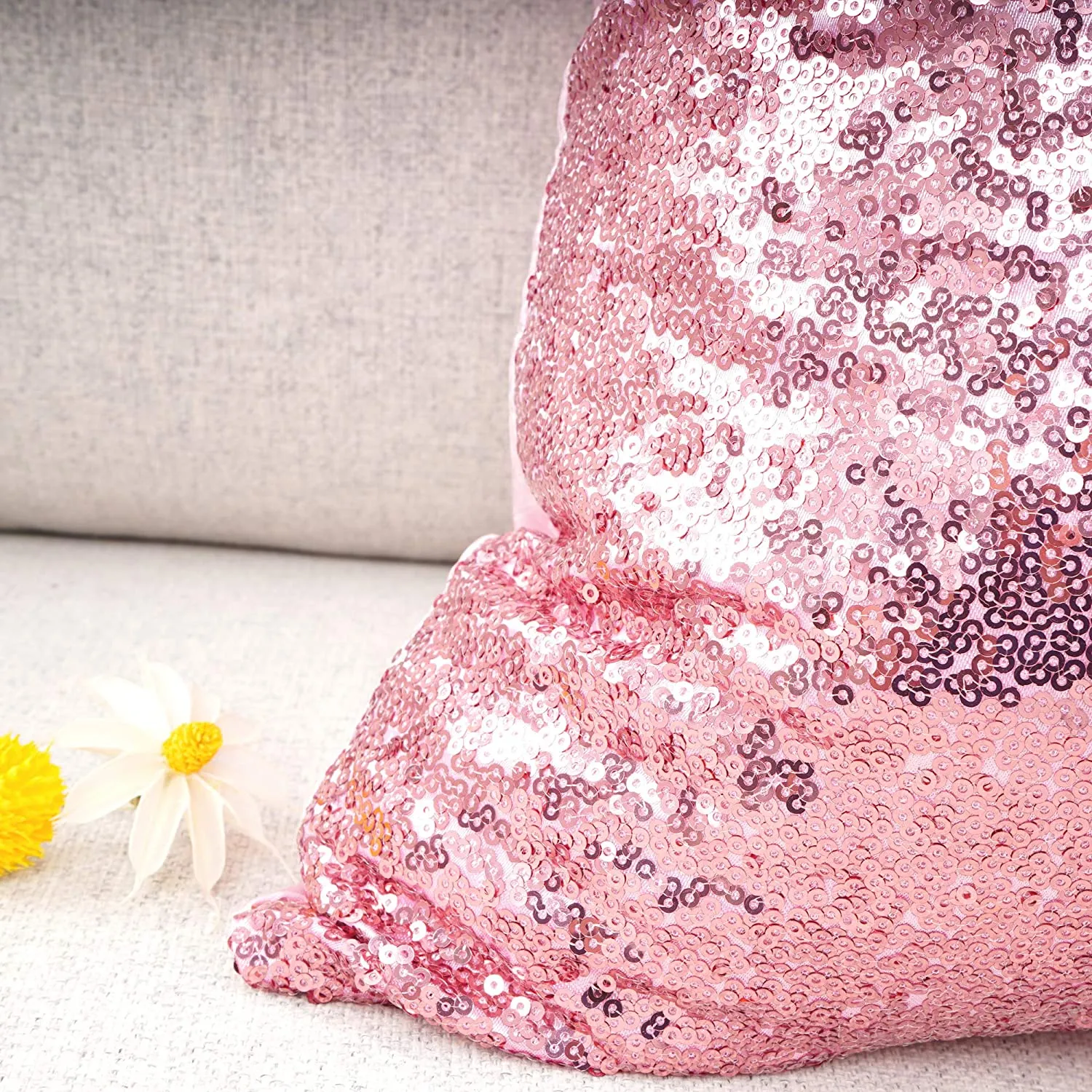 Metallic Pink Pillows