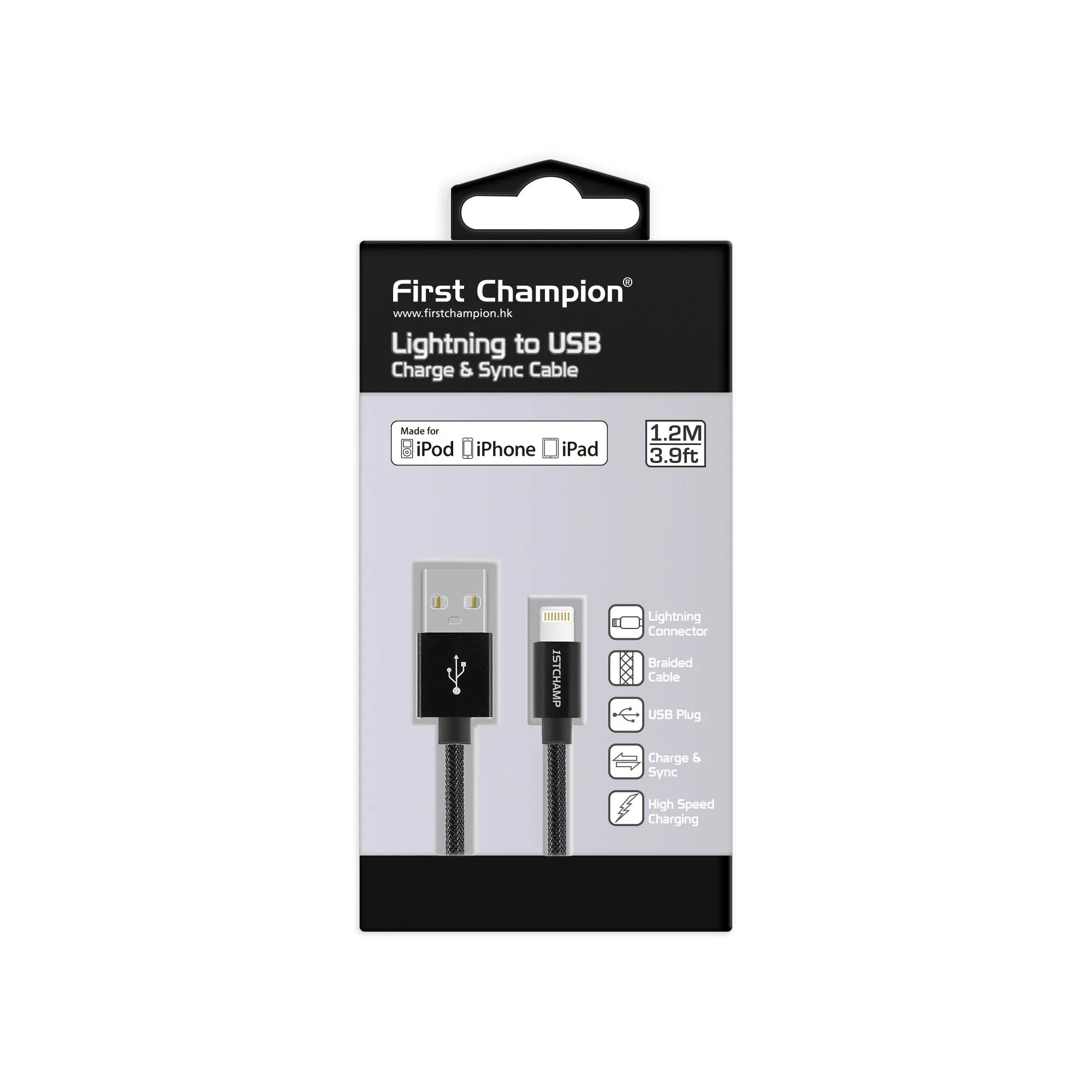 MFi Lightning to USB Cables 120cm By First Champion