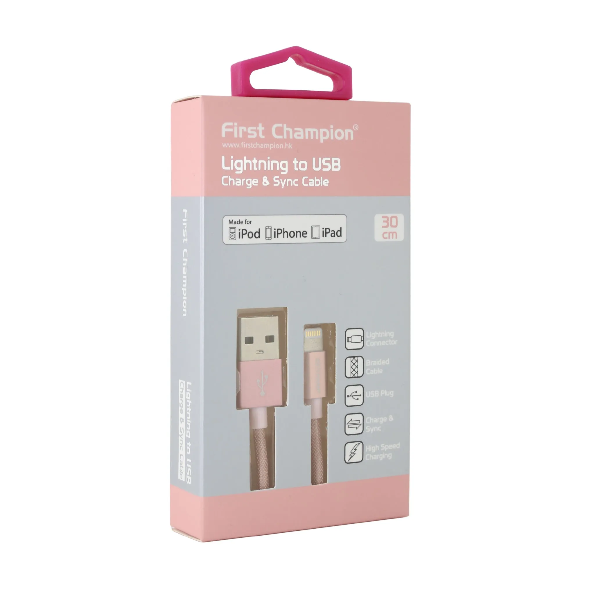 MFi Lightning to USB Cables 30cm By First Champion