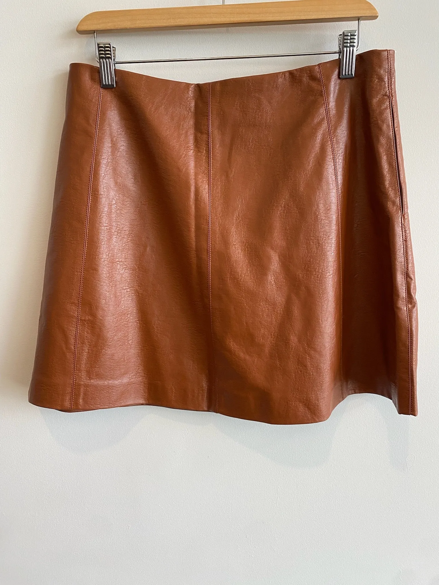 MISFIT ITEM - The Theodora Faux Leather Skirt by FRNCH // Size XL