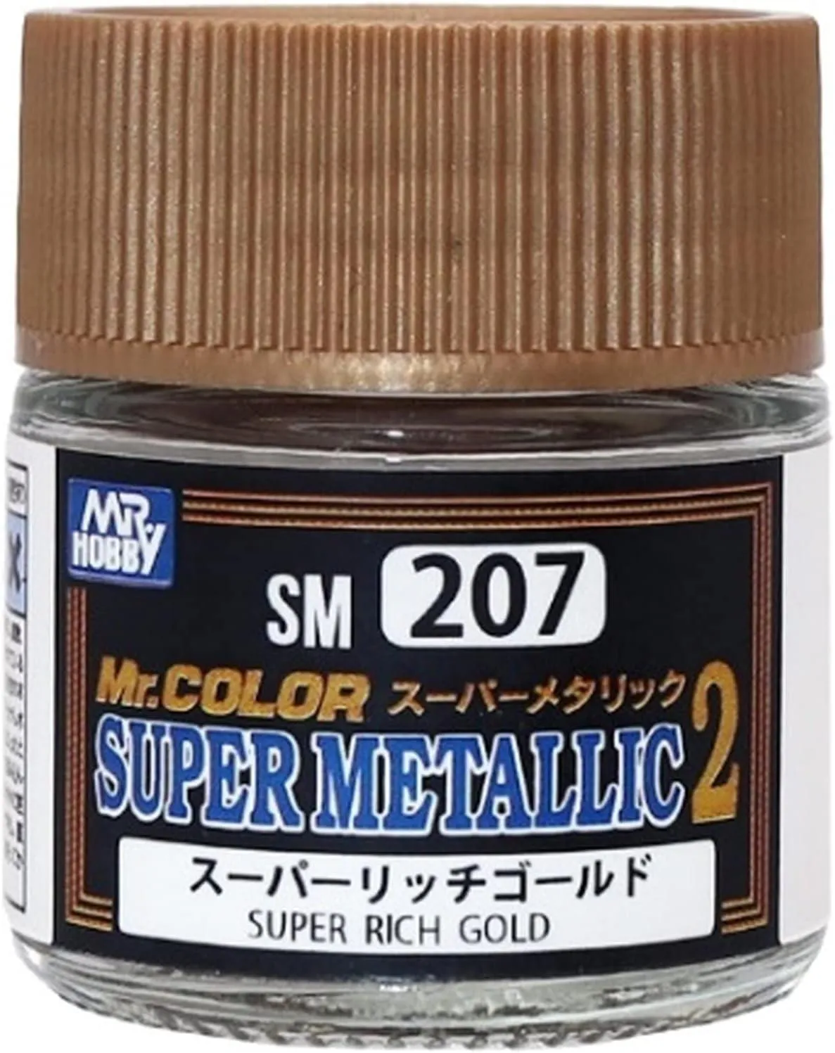 Mr. Hobby SM207 Mr. Color Super Metallic 2 Super Rich Gold Lacquer Paint 10ml